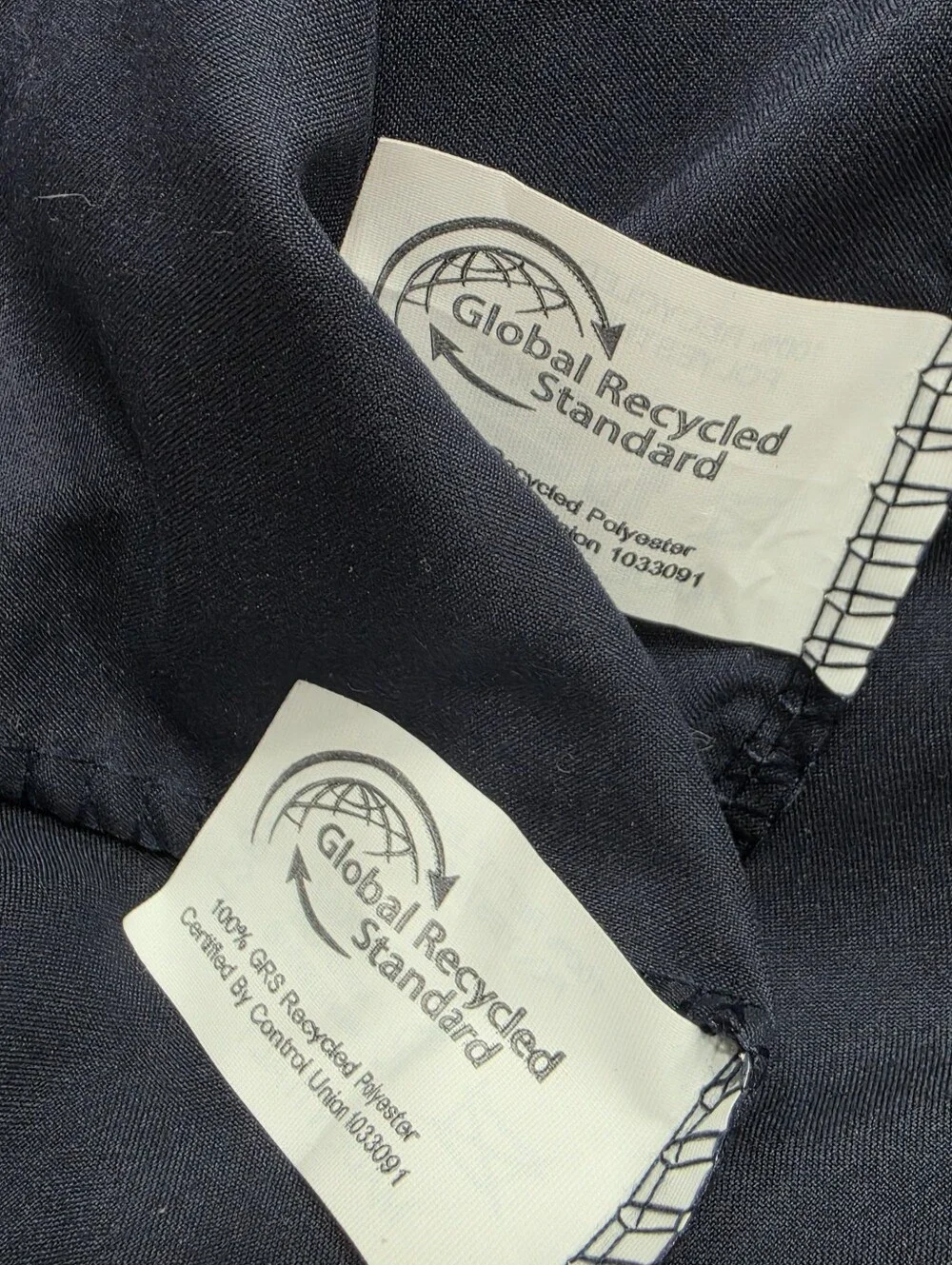 Prada Set of 2 Navy/Black Drawstring Shoe Dust Bags Storage Sleeves